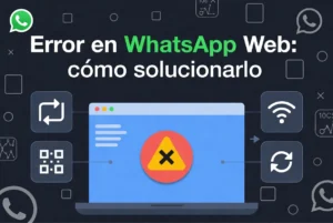 Error en WhatsApp Web: cómo solucionarlo