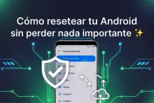 Cómo resetear tu Android sin perder nada importante 📱