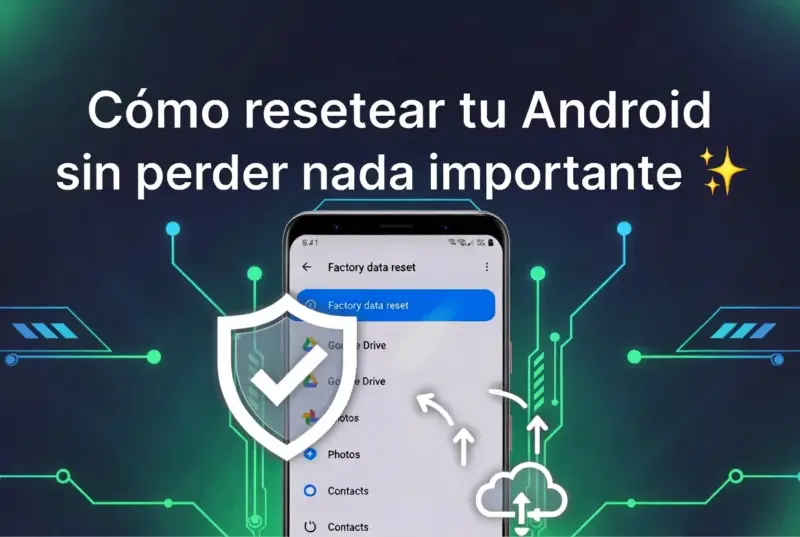Cómo resetear tu Android sin perder nada importante 📱